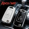 2pcs Car Key Case Covers For Opel Astra Corsa Mokka Buick Chevrolet Cruze Aveo Malibu Trax Sail