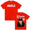 T-shirt Grafica con Logo Album del Rapper Beele Borondo per Uomo e Donna, Stampa Estiva Retro Harajuku T-shirt 100% Cotone Puro