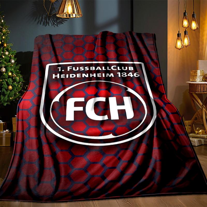 Heidenheim Squad Blanket Lightweight Ideal Bedding Blanket Perfect for Travel, Camping, Living Rooms, Offices, Sofas, Fan Christmas gift