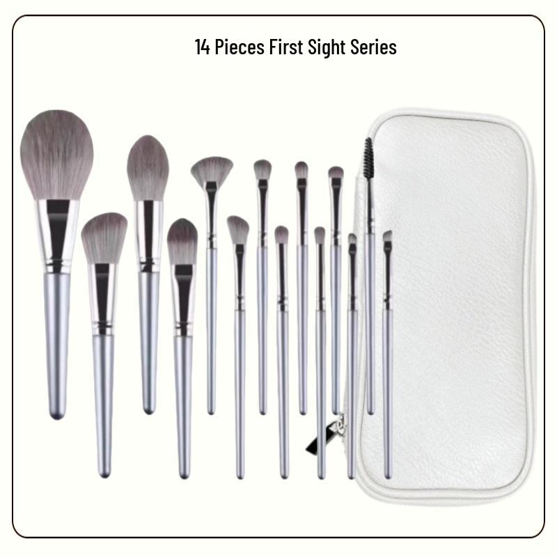 Cangzhou Li Tongxue Co-branded 14-Piece Makeup Brush Set for Powder, Eyeshadow, Foundation, Blush & Highlight with Super Soft Bristles