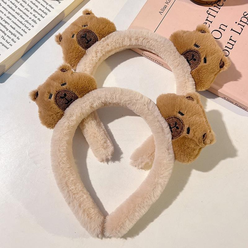 Cute Cartoon Capybara Headband For Women Girls Sweet Versatile Hairbands Exquisite Funny Hair Accessories Birthday Gifts