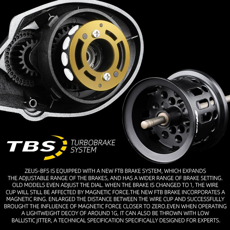 BEARKING Brand New Zeus Series 9BB 135g Light Drag System 4Kg Max Power Carbon Fiber 7.1:1 High Speed Ratio Baitcasting Reel