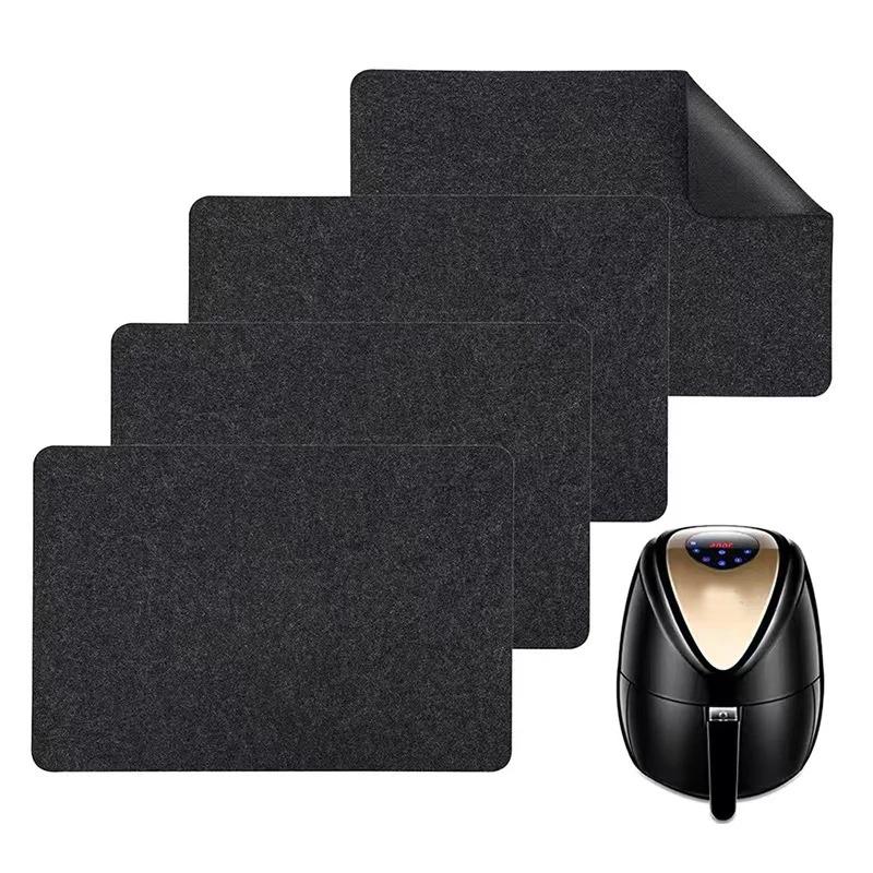 1-5PCS Heat Resistant Felt Appliance Sliding Mat Non Slip Silicone Base For Air Fryer Coffee Maker Kitchen Protection 44x30cm