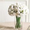 27 Heads Artificial Camellia Flowers Peony Rose Bouquet Bride Flower For Wedding Party Office Home Decoration
