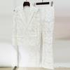 High-End Mesh Embroidered Sequin Suit & Pants Set - 2026 Early Spring Collection