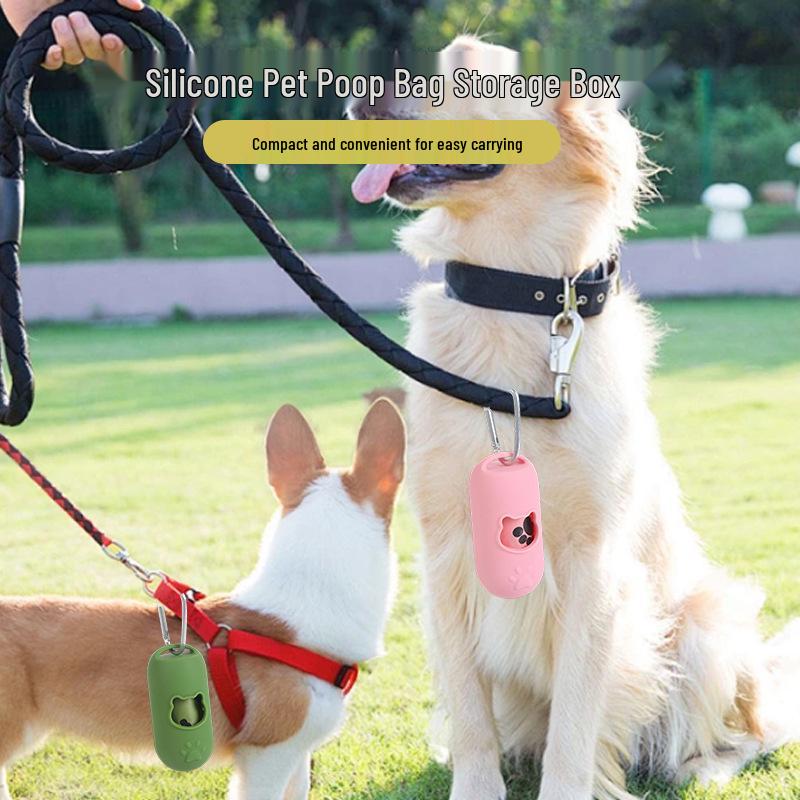Creative Owl Silicone Pet Feeder & Portable Dog Walking Storage