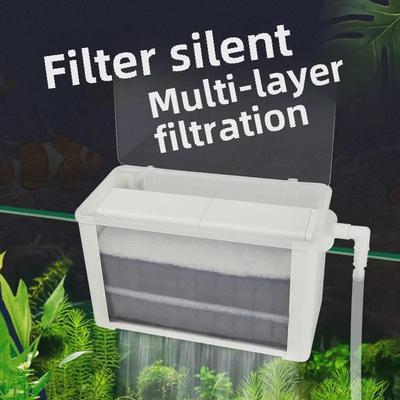 Turtle Tank Multi-Layer Water Curtain Filter with Circulation