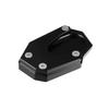 X AUTOHAUX Motorcycle Kickstand Side Stand Plate Pad, Aluminum Alloy, Black, Compatible with Suzuki V-Strom 1050