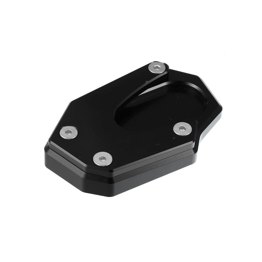 X AUTOHAUX Motorcycle Kickstand Side Stand Plate Pad, Aluminum Alloy, Black, Compatible with Suzuki V-Strom 1050
