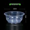 Disposable Round Plastic Bowl with Lid