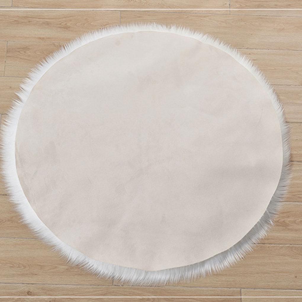 Fluffy Plain Sheepskin Rug Soft Faux Fur Shaggy Area Rugs Thick Wool Carpet