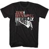 Unisex T-shirt A&E Designs Jimi Hendrix Peace Reflection Adult Black Tee Shirt
