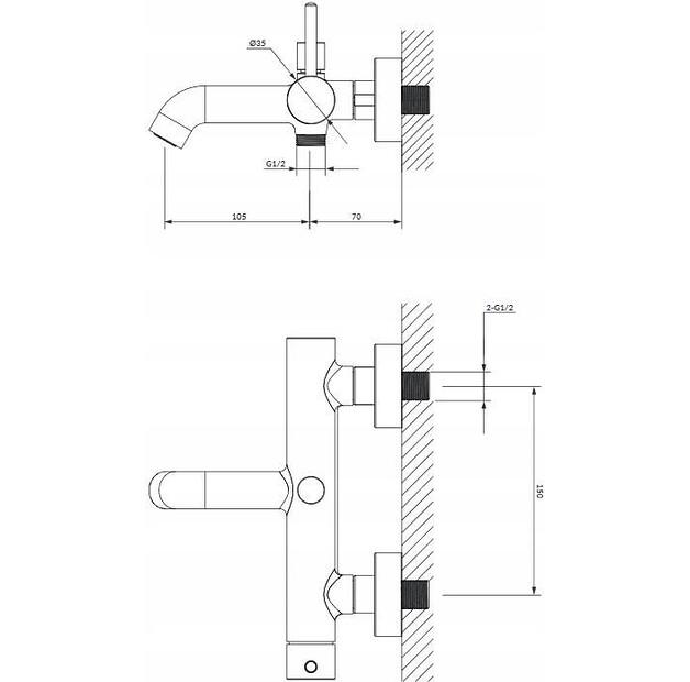 Смеситель Omnires Y черный Y1231BL