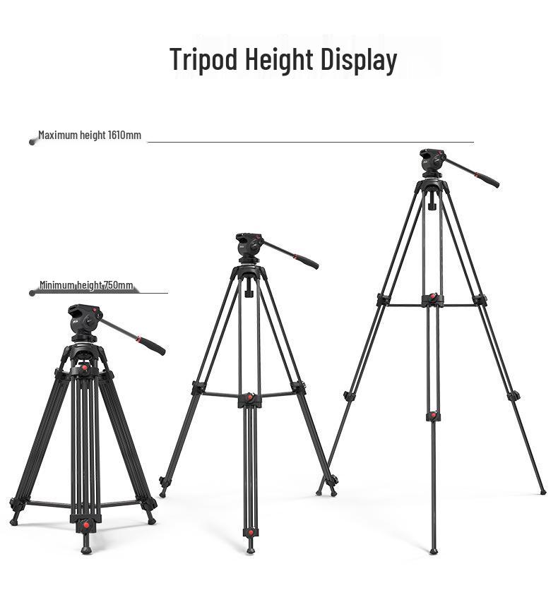 JIEYANG JY0608A/B Video Stabilizer Hydraulic Pan Tilt Head Tripod