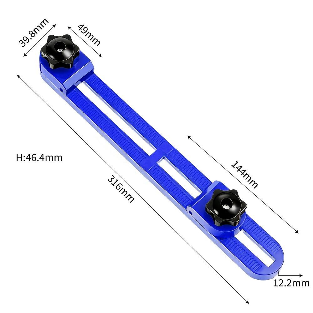 Durable Adjustable Cutting Machine Base Guide Rail ABS High-Quality Locking Tool Holder Woodworking Fixing Bracket