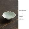 Ceramic High-Legged Tea & Pastry Plate - Exquisite Chinese Style for Engagements & Snacks