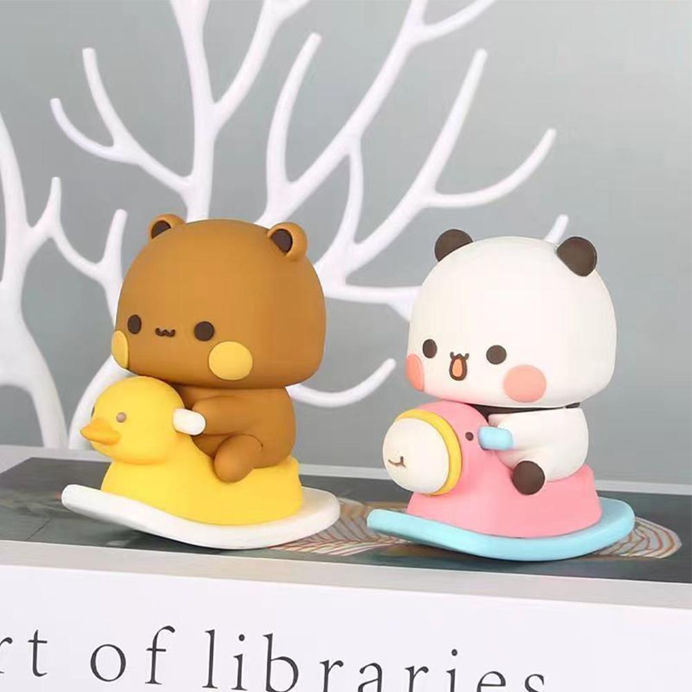 6,5cm Sammlerstück Niedlich Action Kawaii Bär Spielzeug Heimdeko Bubu Dudu Panda Bär Figur Spielzeug Kunst Bär Spielzeug Geburtstag Weihnachten Geschenk