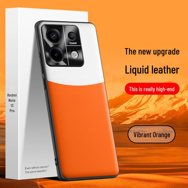 

Чехол для телефона Redmi Note 13 Pro Liquid Leather — защитный чехол от падения, доставка одной штукой Redmi Note 13 Pro