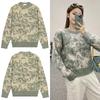 Unisex Herbst/Winter AMI CLAMS Floral Gradient Strickpullover - Rundhals