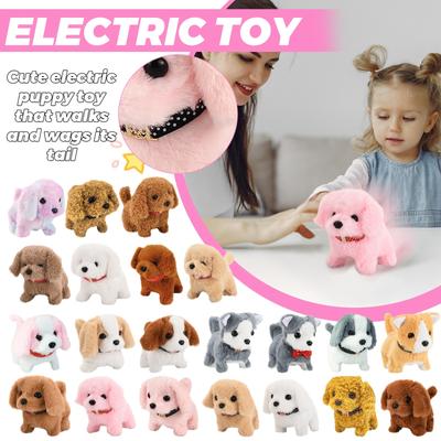 Brinquedo elétrico para cachorro de pelúcia macio confortável interessante brinquedo realista para cachorro