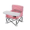 Portable Foldable Children's High Chair: Lightweight Aluminum Camping & Beach Chair with Eating Table.