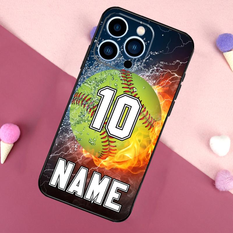 PERSONALIZED NAME Hockey BASKETBALL Phone Case For iPhone 16 15 14 13 12 11 Pro X XR XS Max Plus Soft Shell TPU Cover