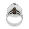 Natural Oval Shape Iron Tiger Eye 925 Sterling Silver Statement Ring For Women & Girls