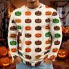 Men's Halloween Long Sleeve T-Shirt Neck Loose Fit Casual Versatile Top