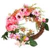 Artificial Flower Wreath Simulation Peony Door Hanging Garland Festivals Party Decoration