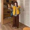 Vest for Women Cotton Winter Sleeveless Tops Vest Oversize Thickened Down Casual V-neck Vest