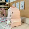 Schoolbag Backpack Junior high school students Large capacity campus leisure school bag Men's and women's outdoor simple sports travel backpack 