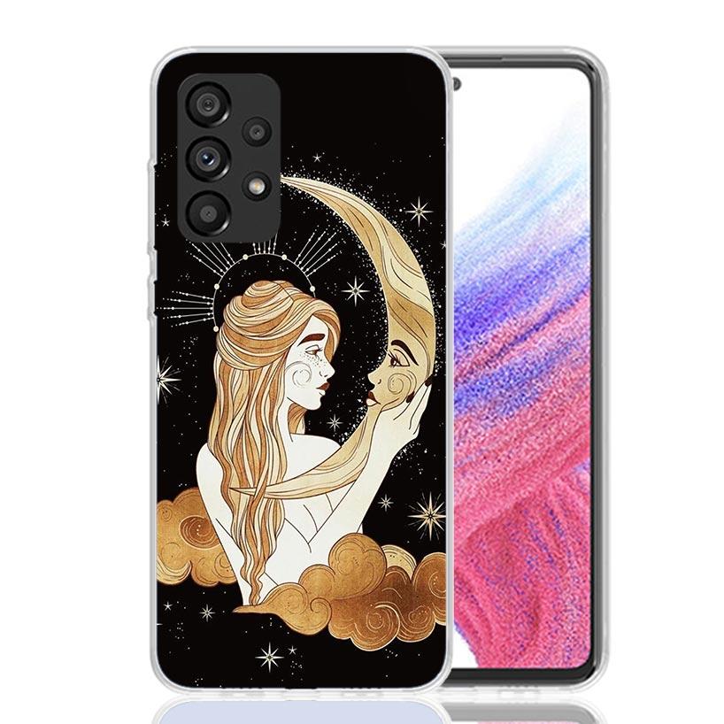 Witches Moon Tarot Mystery Totem Phone Case For Samsung Galaxy A13 A14 A15 A16 A53 A54 A55 A56 A33 A34 A35 A36 A23 A24 A25 A26 A