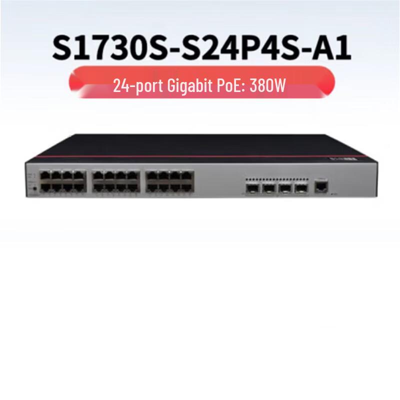 

HUAWEI S1730S-S24P4S-A1 24-Port Gigabit PoE Enterprise Switch