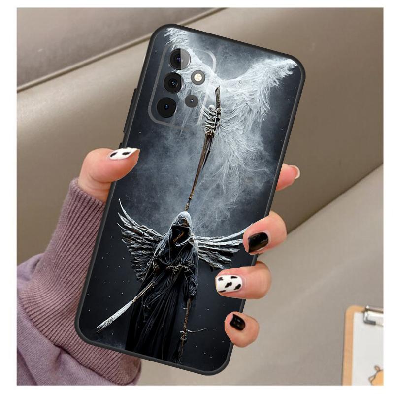 Death Grim Reaper Skull Case For Samsung Galaxy A32 A52 A12 A22 A16 A26 A36 A56 A06 A55 A35 A15 A54 A34 A14 A13 A53