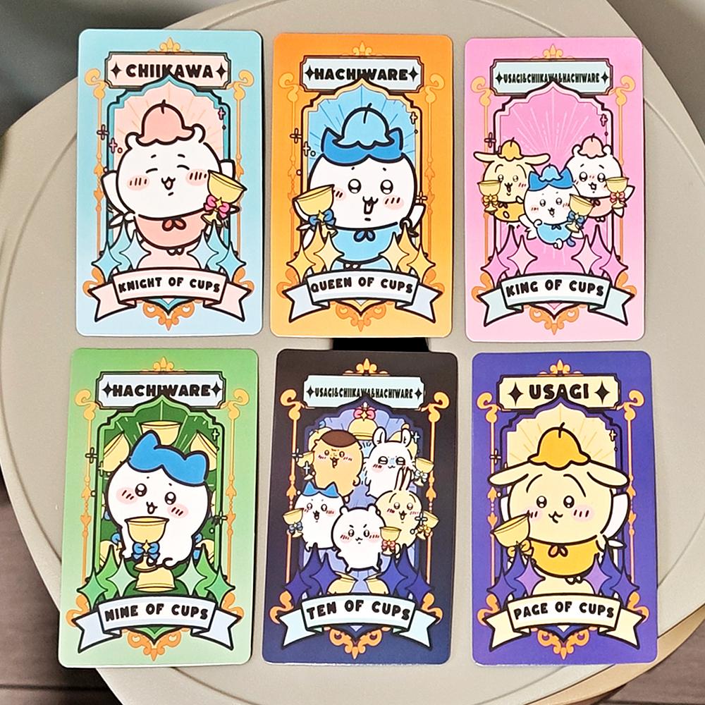 Chiikawa Tarot Deck 10.3*6cm 78 Cards Featuring The Beloved Characters of Chiikawa Hachiware Usagi and Their Charming Friends