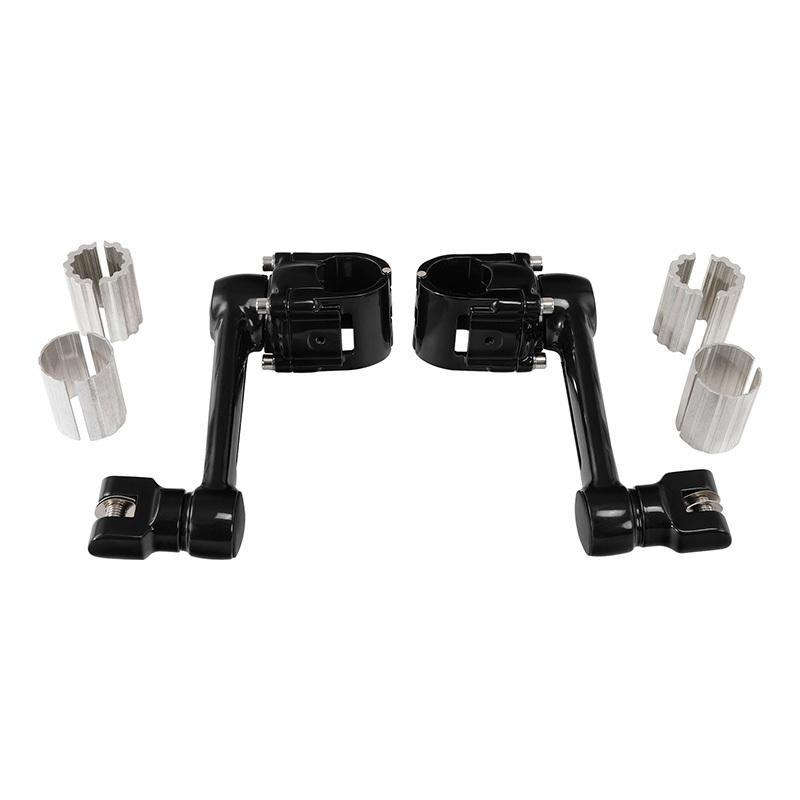 Motorrad 25mm 32mm 35mm Fußrasten Vordere Fußrastenhalterung Für Honda Goldwing 1800 GL1800 Schwarz/Chrom