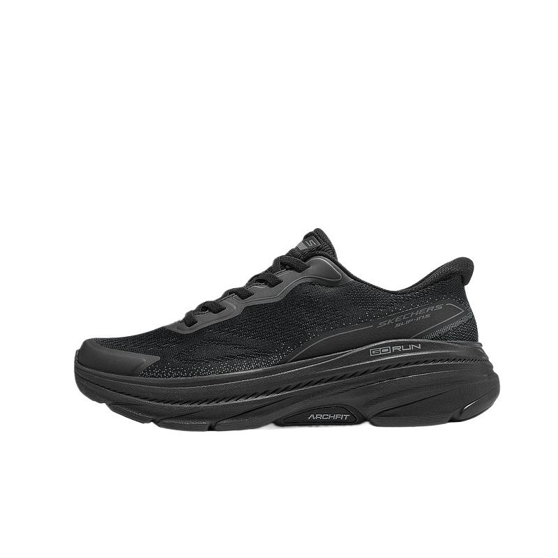Skechers Mens Go Round Toe Thick Sole TPU Mesh Low Top Running Shoes Men sneaker 220553-BBK 39.5