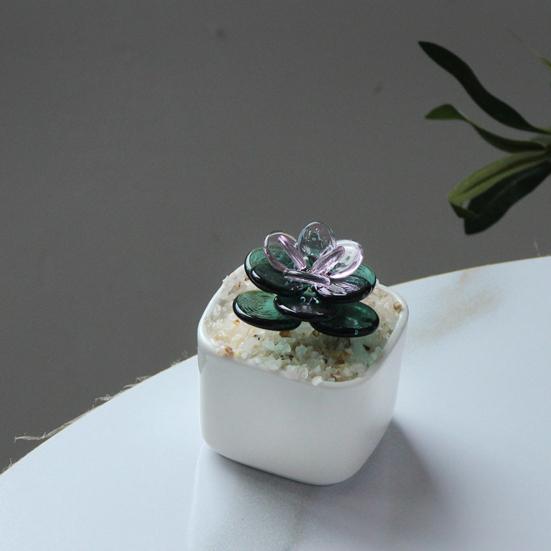 Glazed Succulents Potted Plants Artificial Succulents Mini Maintenance-Free