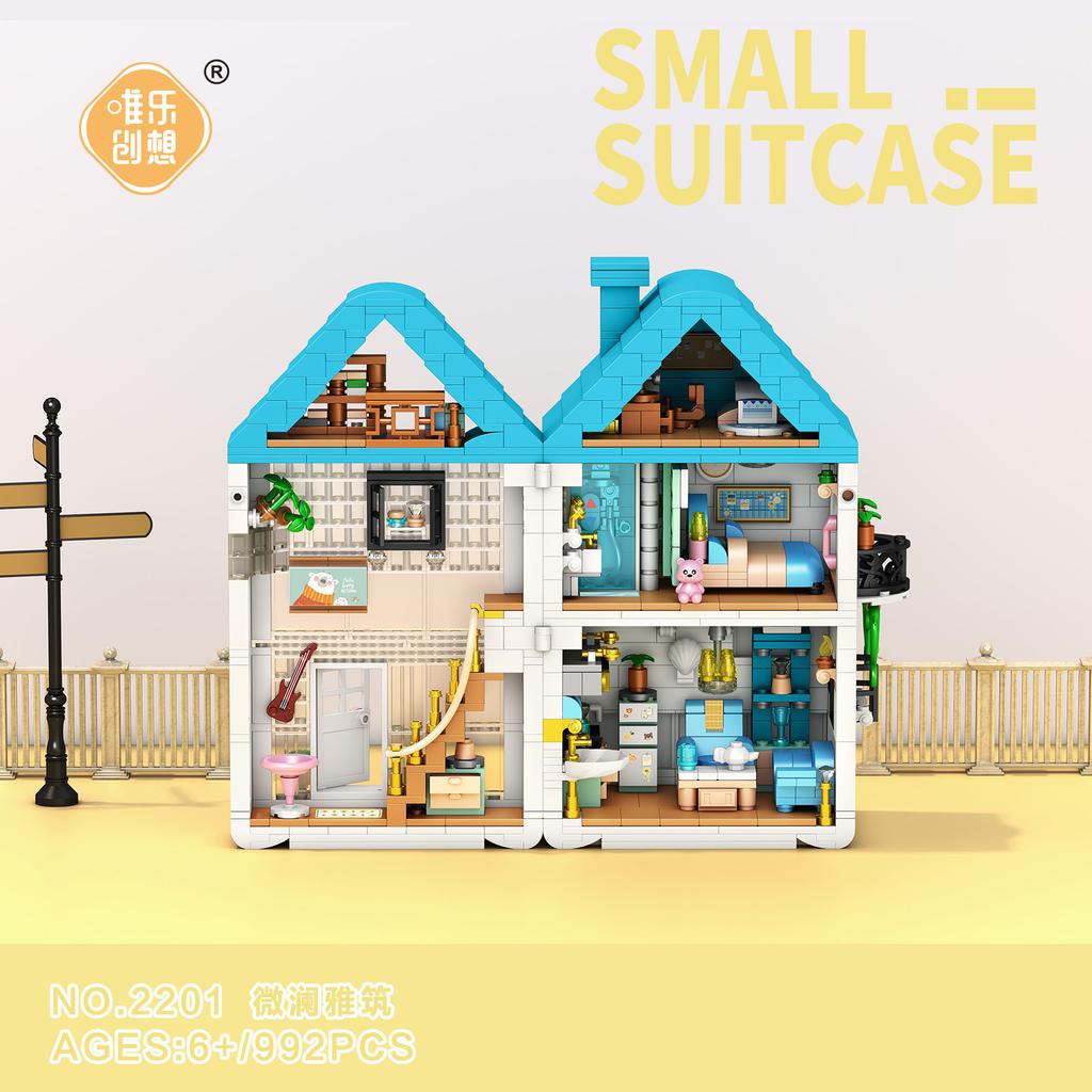 Girls Series Assembled Building Block Warm Home House Princess Castle Children Educational Toys Valentine'S Day Gift