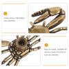 2Pcs Creative Brass Crab Cabinet Handles Nautical Themed Decorative Drawer Pulls for Kitchen Wardrobe Dresser Hardware Coastal