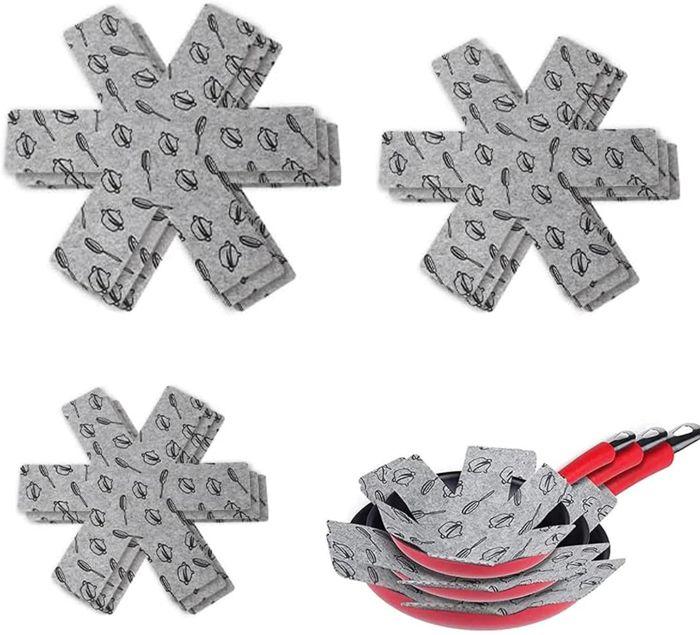 Protections Anti-Rayures - Lot de 12 - Matériau non tissé - 3 tailles - Lavables à la main