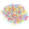 500PCS Heart Shaped Plastic Beads Craft Beads for DIY Clothing Accessories Materials