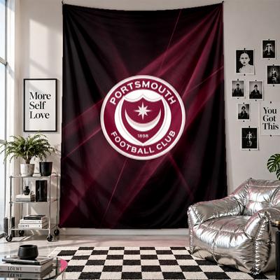 Portsmouth FC Wall Tapestry Home Decor Wall Hanging Cloth for Bedroom Living Room Background