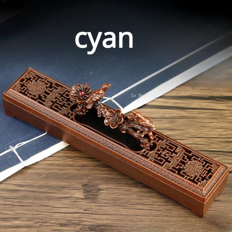 Vintage Stick Incense Buner Alloy Sleeping Incense Box Home Indoor Living Room Bedroom Tea Room Decoration Aromatherapy Tool