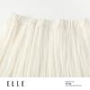 ELLE French Textured Pleated Midi Skirt