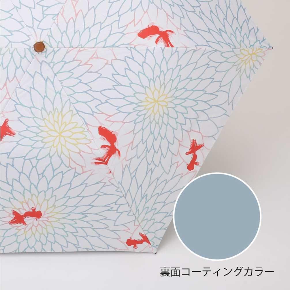 Ogawa Folding Japanese Easy to For Both Sunny and Rainy Completely UV Heat Kawaba Inn Honpo Summer Gift 54361 Parasol, Umbrella, Women's, Pattern,
