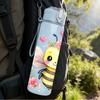1PC Cute Bee Heart Cartoon Print 750ml Color Plastic Sports Water Bottle Leakproof Flip Straw Lid Suitable for Sports Office Home Use