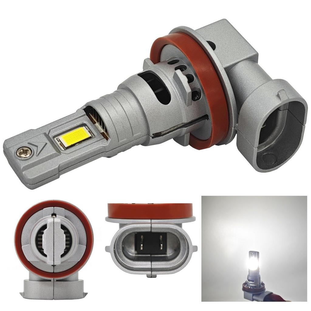 2 Pcs H11 LED Bulbs 12V CANBUS CSP Short 6000lm New Off-Road