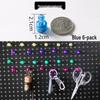 Pegboard Wall Organizer with Hooks - No-Drill Storage Rack for Entryway or Study Room.
