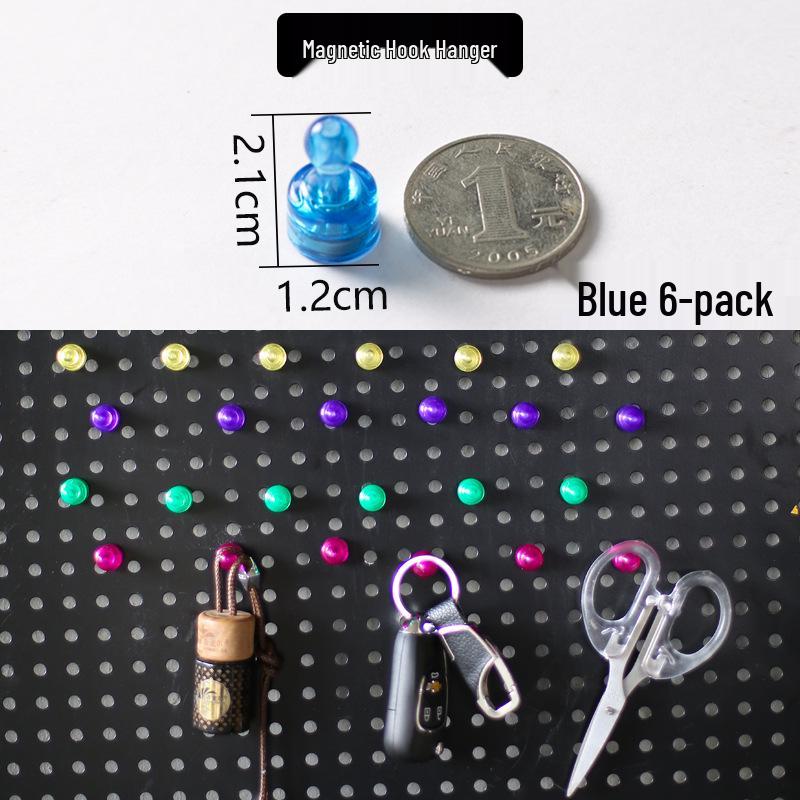 Pegboard Wall Organizer with Hooks - No-Drill Storage Rack for Entryway or Study Room.